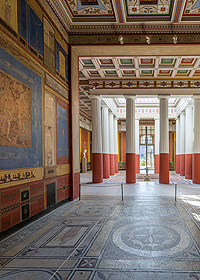 Bild: Pompejanum, Blick Richtung Atrium